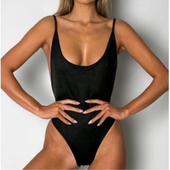 Cantik Swimwear Byron one piece swimsuit in black - Picture 1 of 4